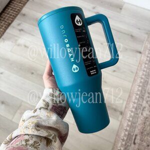 “Glacier" HydroJug 40 oz Traveler Tumbler - Deep Teal